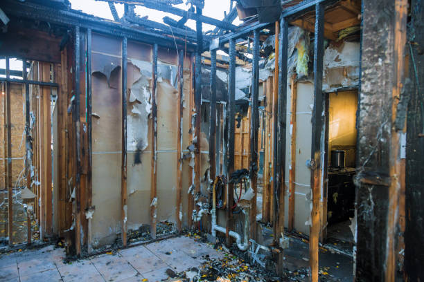 Professional Fire Damage Removal technician working in Harbor Hills, OH